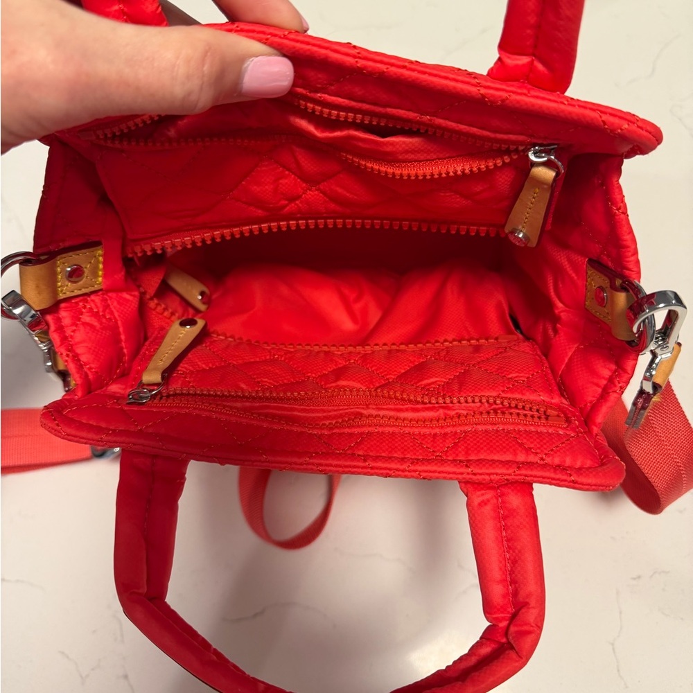 MZ Wallace Mini Box Tote - Bright Red - Picture 3 of 4